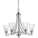 Natalie 5 Light 27.75 inch Satin Nickel Chandelier Ceiling Light